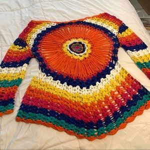 Rainbow Knit Coverup